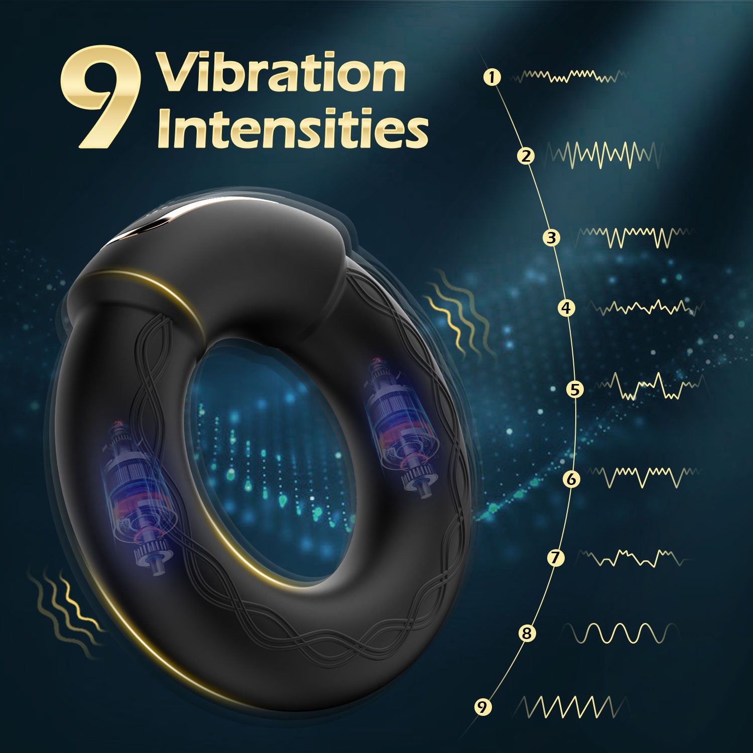 Heating Cock Ring - Vibrating & Compact