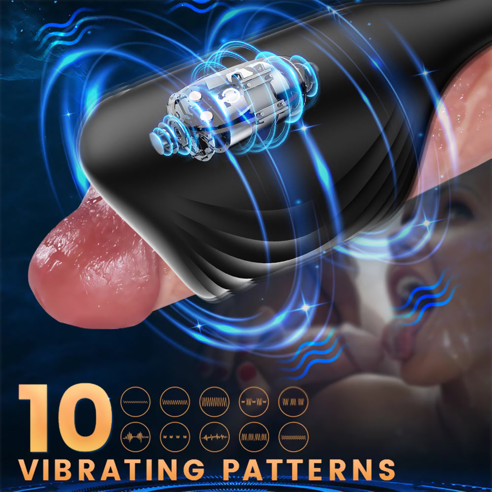 Penis Vibrating Vibrator - App Controlled & Cock Ring