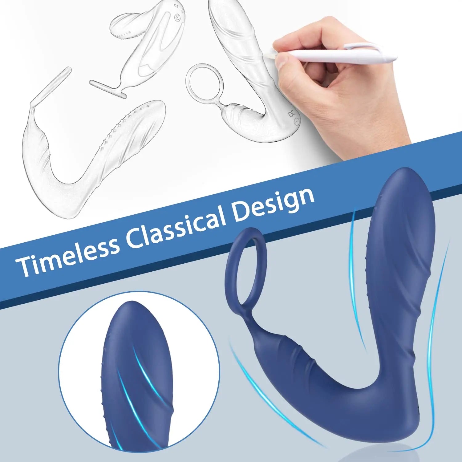 Prostate Vibrator with Cock Ring