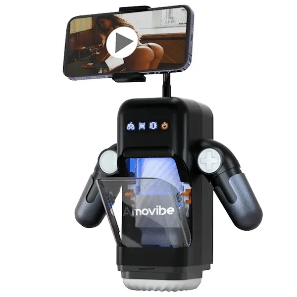 10 Thrusting & Vibration Modes Male Masturbator with Heating Function