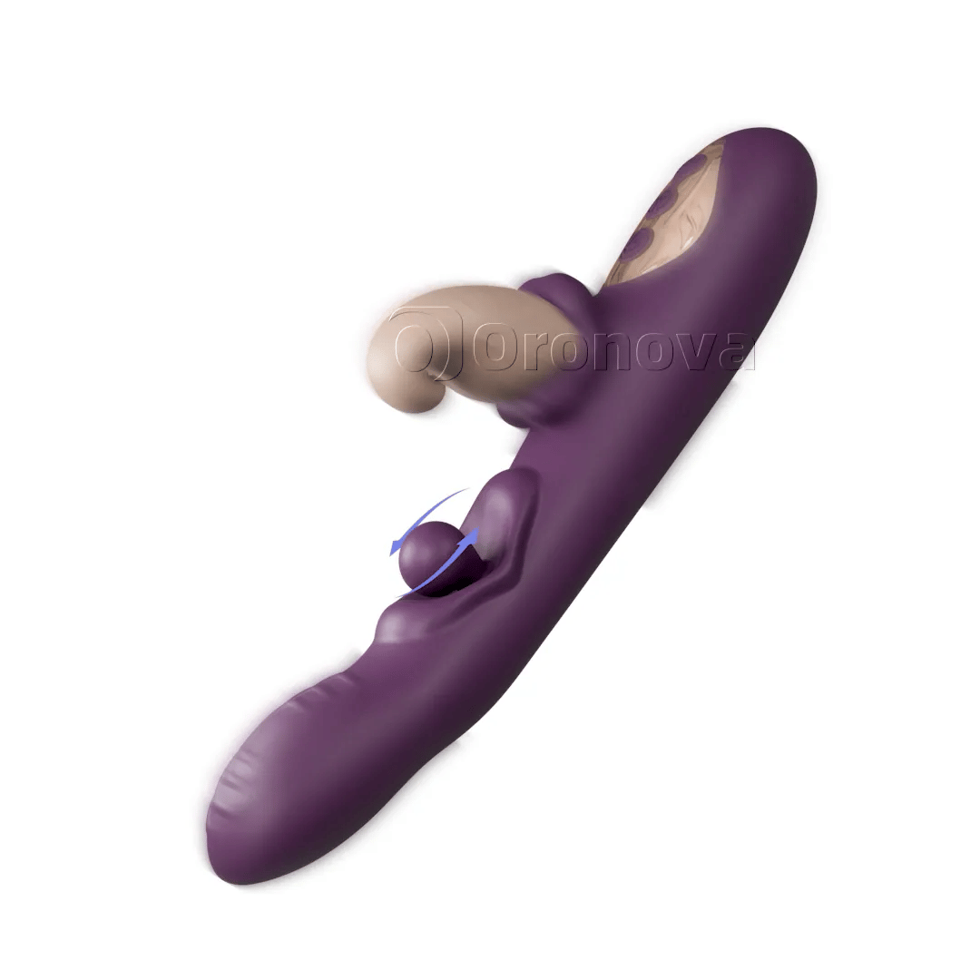 3-in-1 Flexible Vibrator – Rotating Ball, Tapping & Multi-Mode Vibration