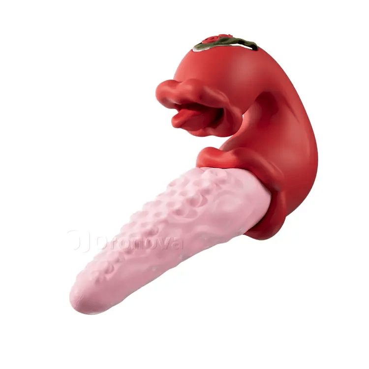 혀 자극 기능이 있는 2-in-1 문어 진동기 – 10가지 진동 모드