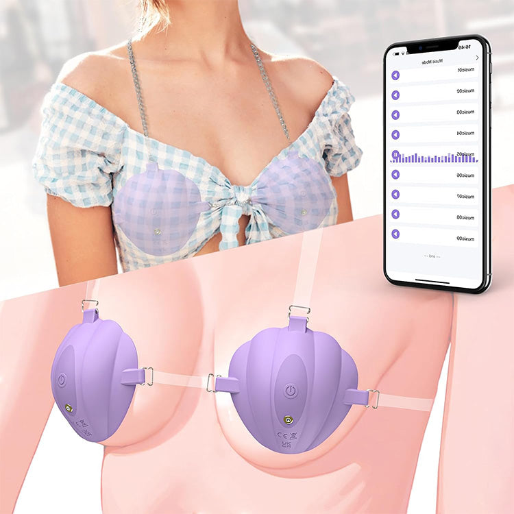 Adjustable Nipple Vibrator with APP Control & 9 Modes