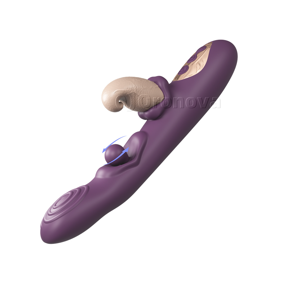 3-in-1 Flexible Vibrator – Rotating Ball, Tapping & Multi-Mode Vibration