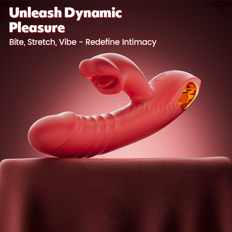 Dynamic Bliss Wave - Ultimate G Spot Pleasure Toy with Adjustable Biting and Stretching