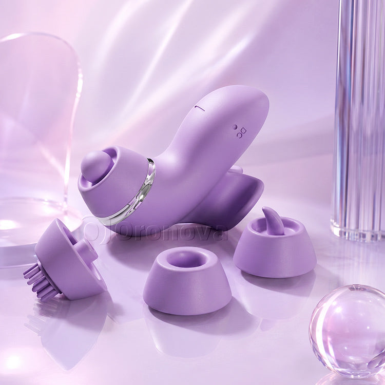4-in-1 Multi-Function Vibrator | Flapping, Licking, Brushing & Suction Pleasure