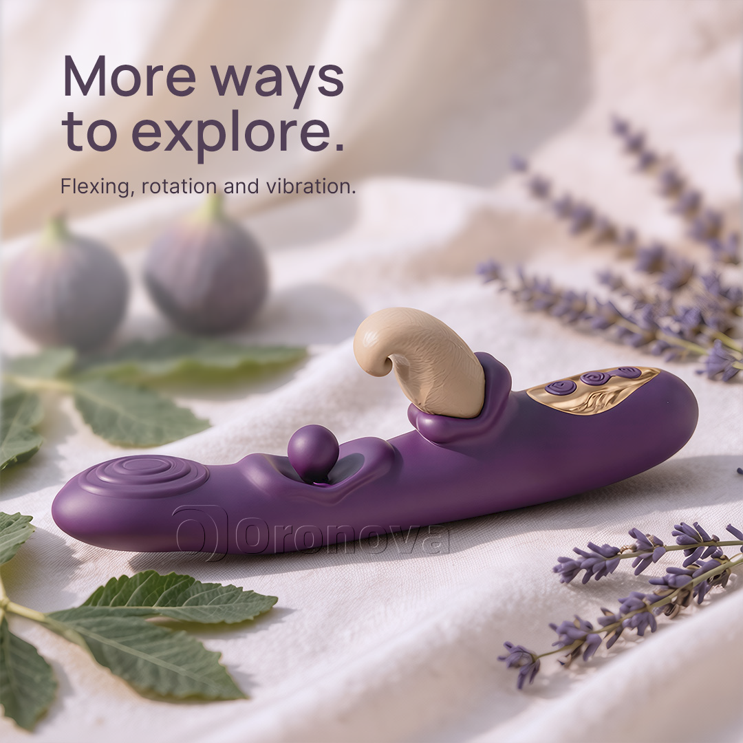 3-in-1 Flexible Vibrator – Rotating Ball, Tapping & Multi-Mode Vibration