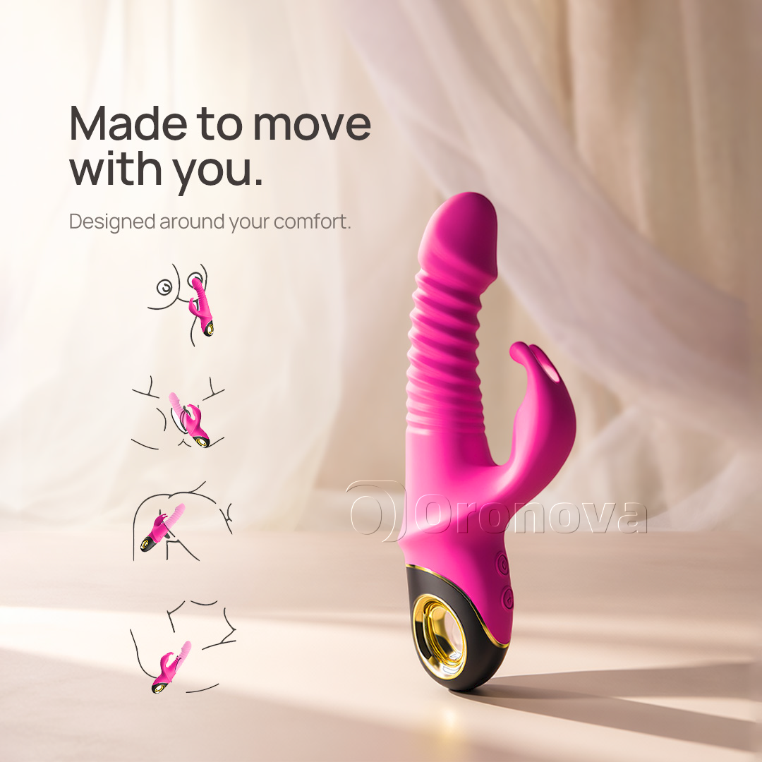 3-in-1 Thrusting & Rotating Vibrator with 9 Modes Rotation.Endless Possibilities.