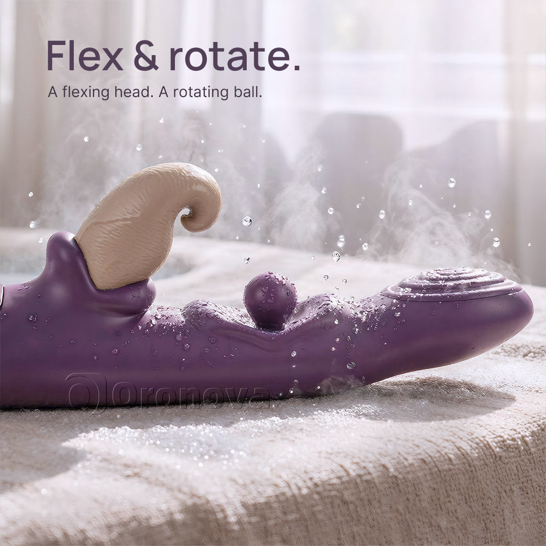 3-in-1 Flexible Vibrator – Rotating Ball, Tapping & Multi-Mode Vibration