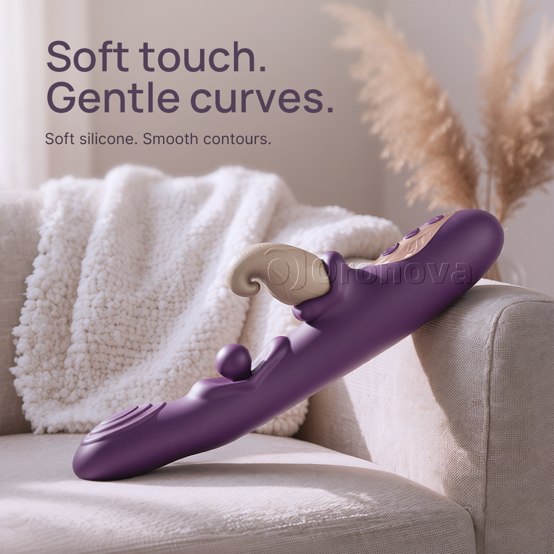3-in-1 Flexible Vibrator – Rotating Ball, Tapping & Multi-Mode Vibration