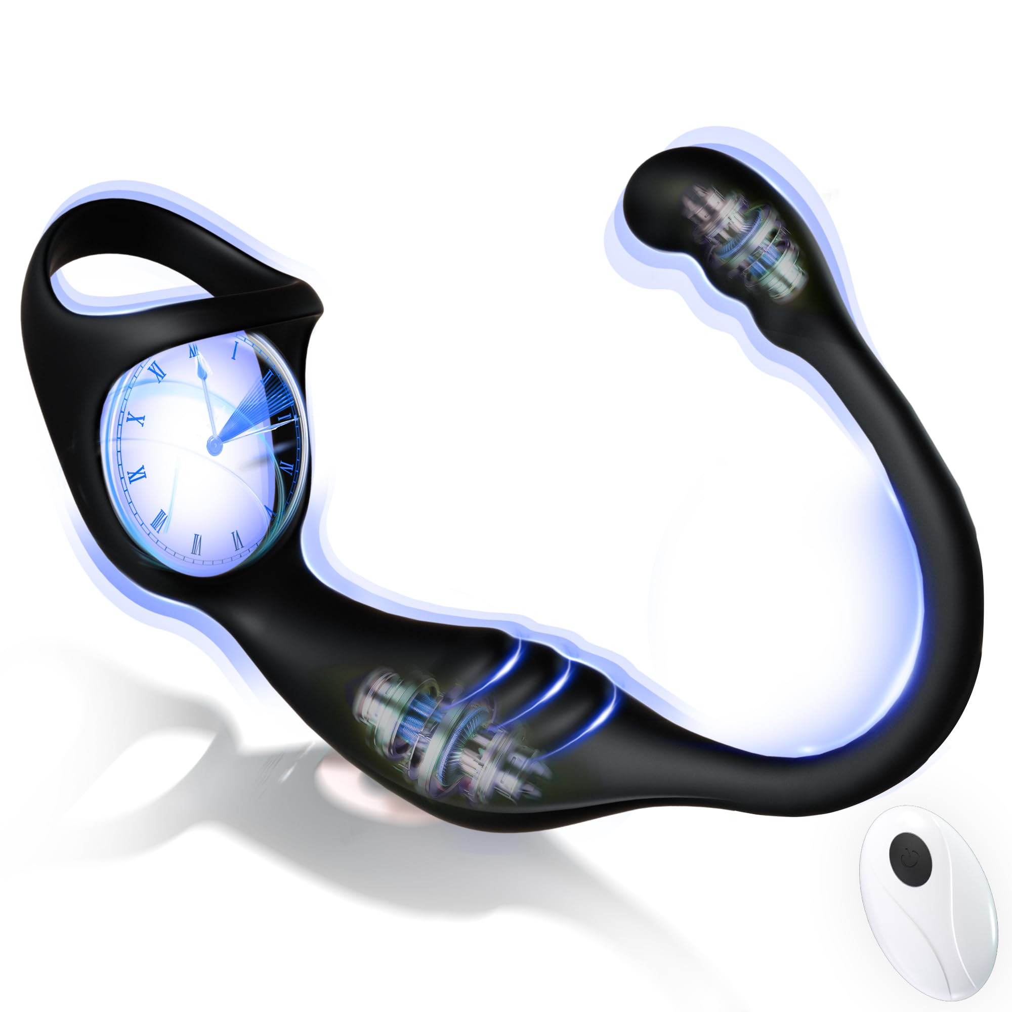 Remote Control Prostate Massager & Vibrating Cock Ring – 10 Intense Modes